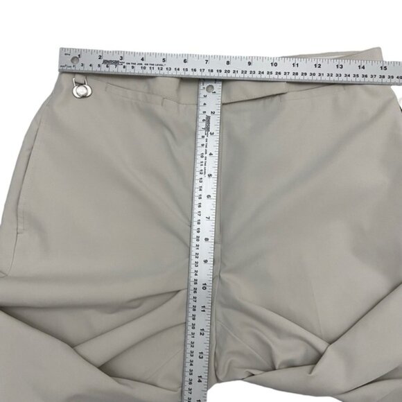Lizgolf essentials Anissa Liz Claiborn golf crop pants lightweight beige 10 - Picture 13 of 14